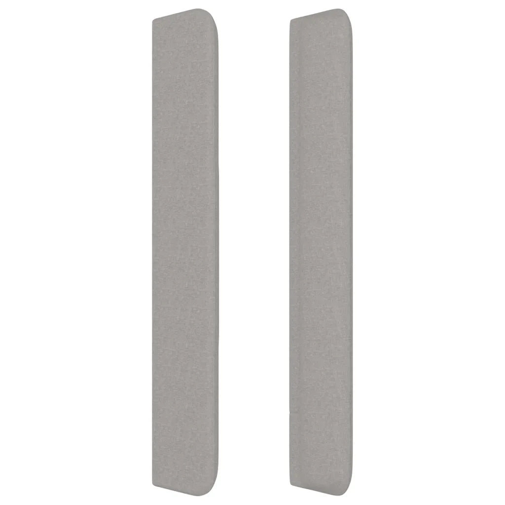 Testiera ad Orecchio Grigio Chiaro 93x16x118/128 cm in Tessuto 3119996