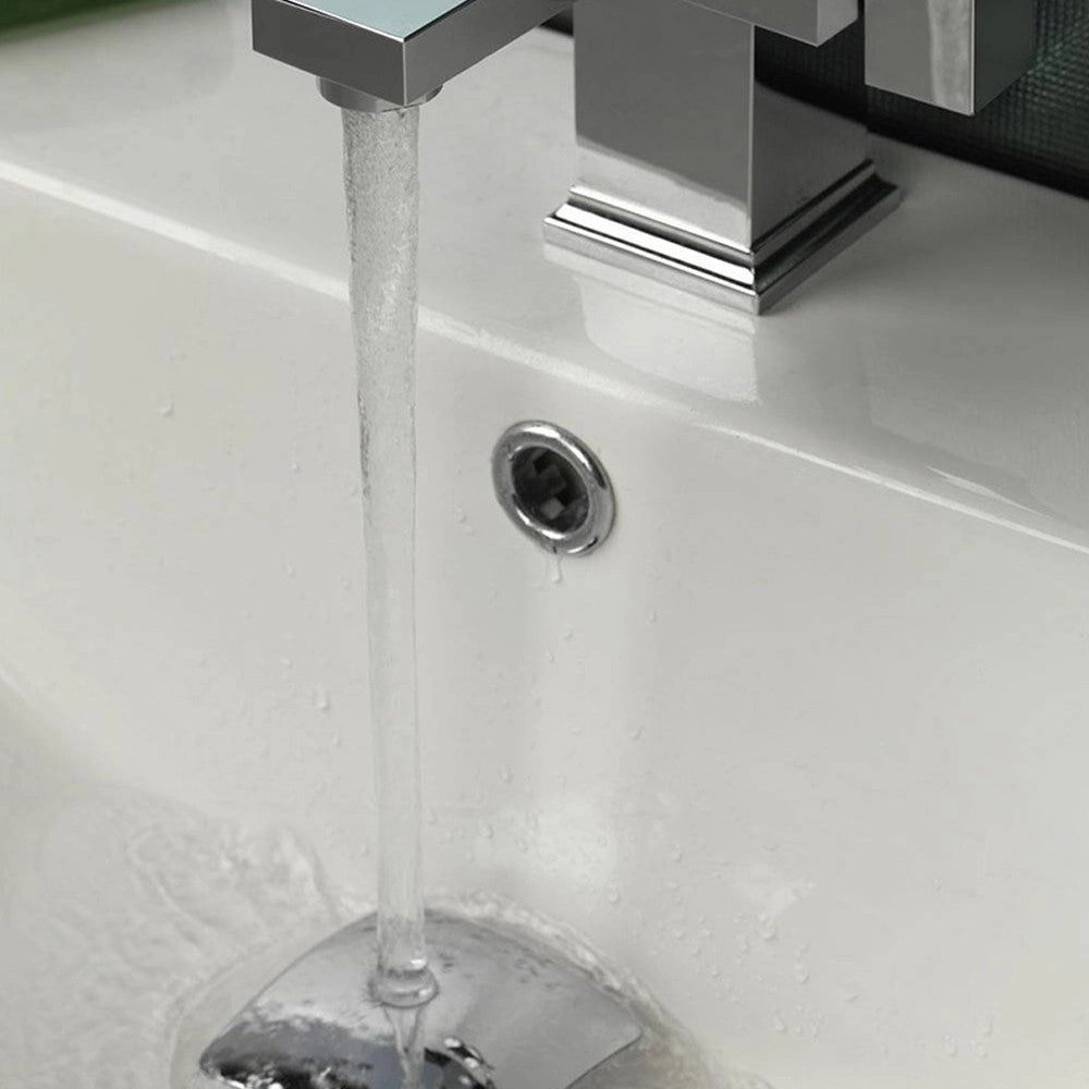 Ghiera anello cromato per fori da 19mm per troppo pieno lavabo e bidet - 2pz