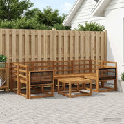Set di divani da esterno 5 pcs Naturale