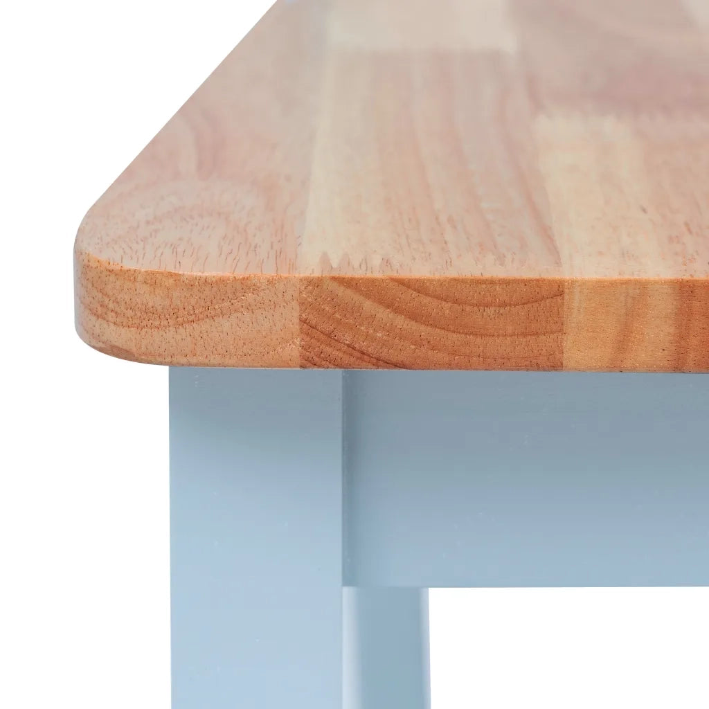Sedie da Pranzo 6 pz Grigio e Legno Chiaro in Massello di Hevea cod mxl 10064