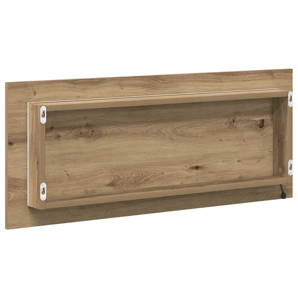 Specchio-Specchio Decorativo Rovere artigianale 90 x 8,5 x 37 cm Legno multistrato