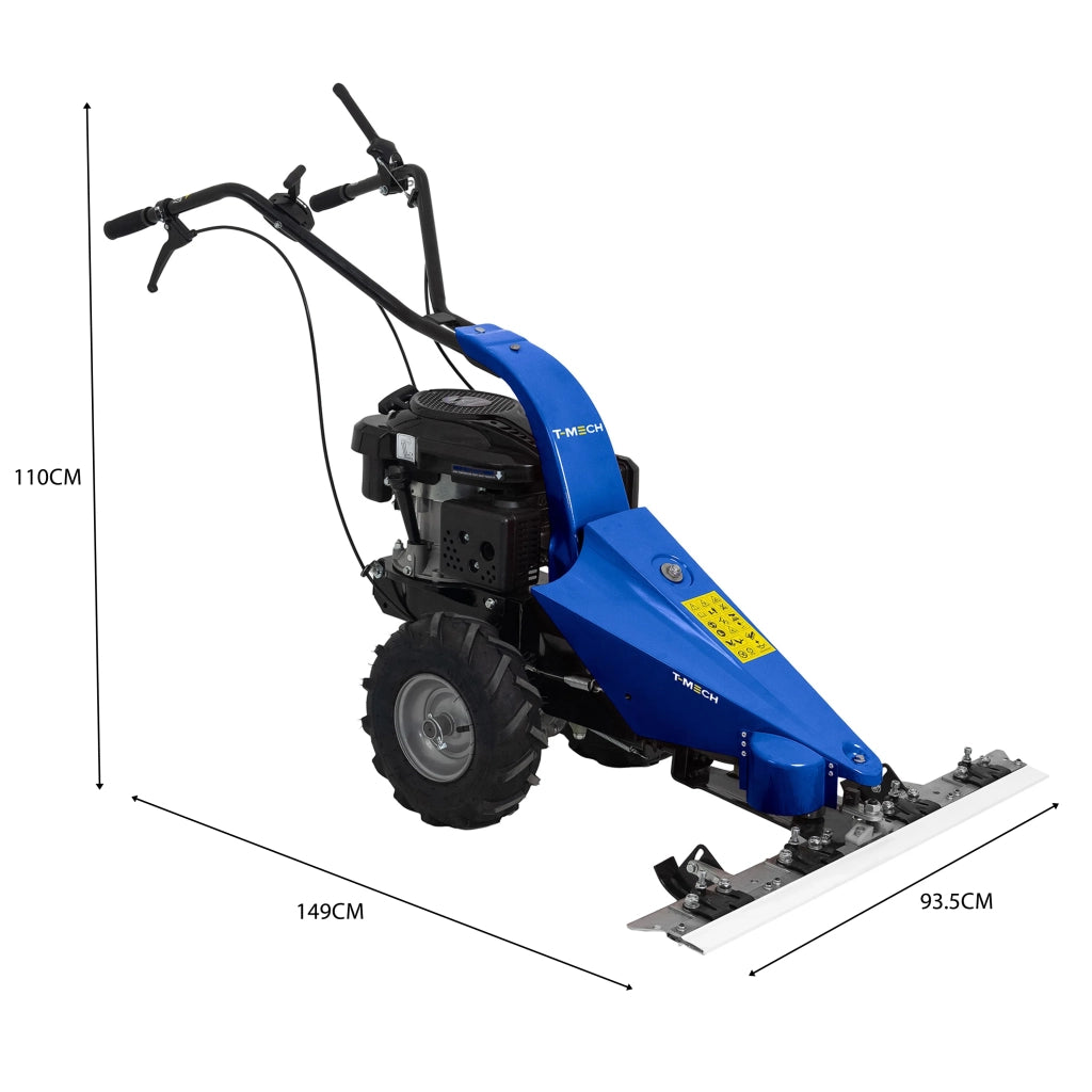 Falciatrice a Barra Benzina 3HP 87cm Taglia Erba Altezza Regolabile