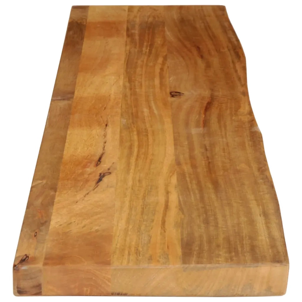 Piano Tavolo Bordi Vivi 160x30x2,5 cm Legno Massello di Mango 370532