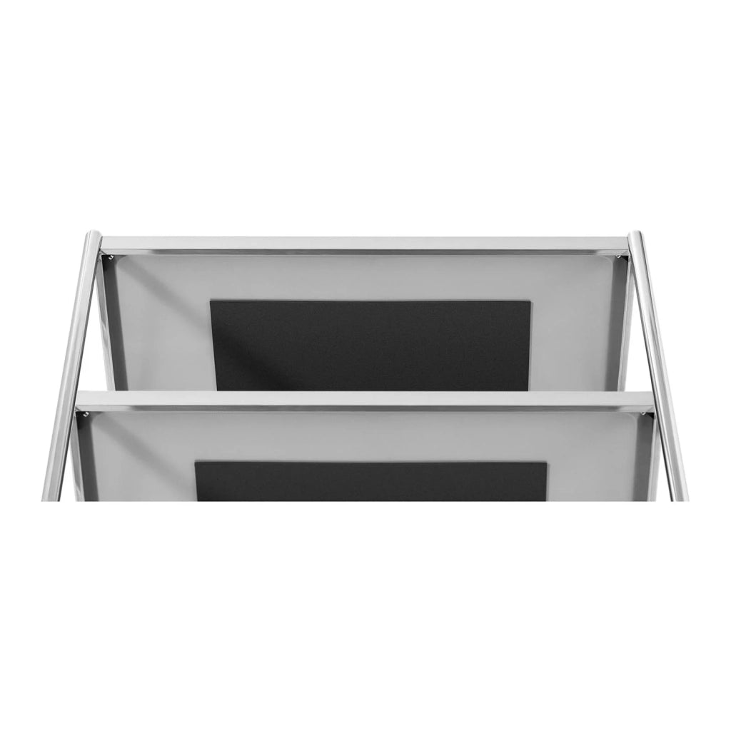 Carrello di servizio 3 teglie fino a 60 kg superficie 82 x 50 cm professionale inox 14_0005032