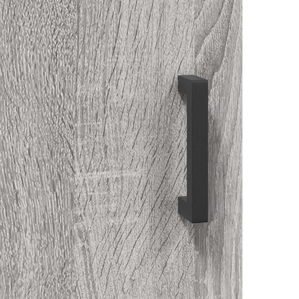 Credenza Grigio Sonoma 69,5x34x180 cm in Legno Multistrato 3195793