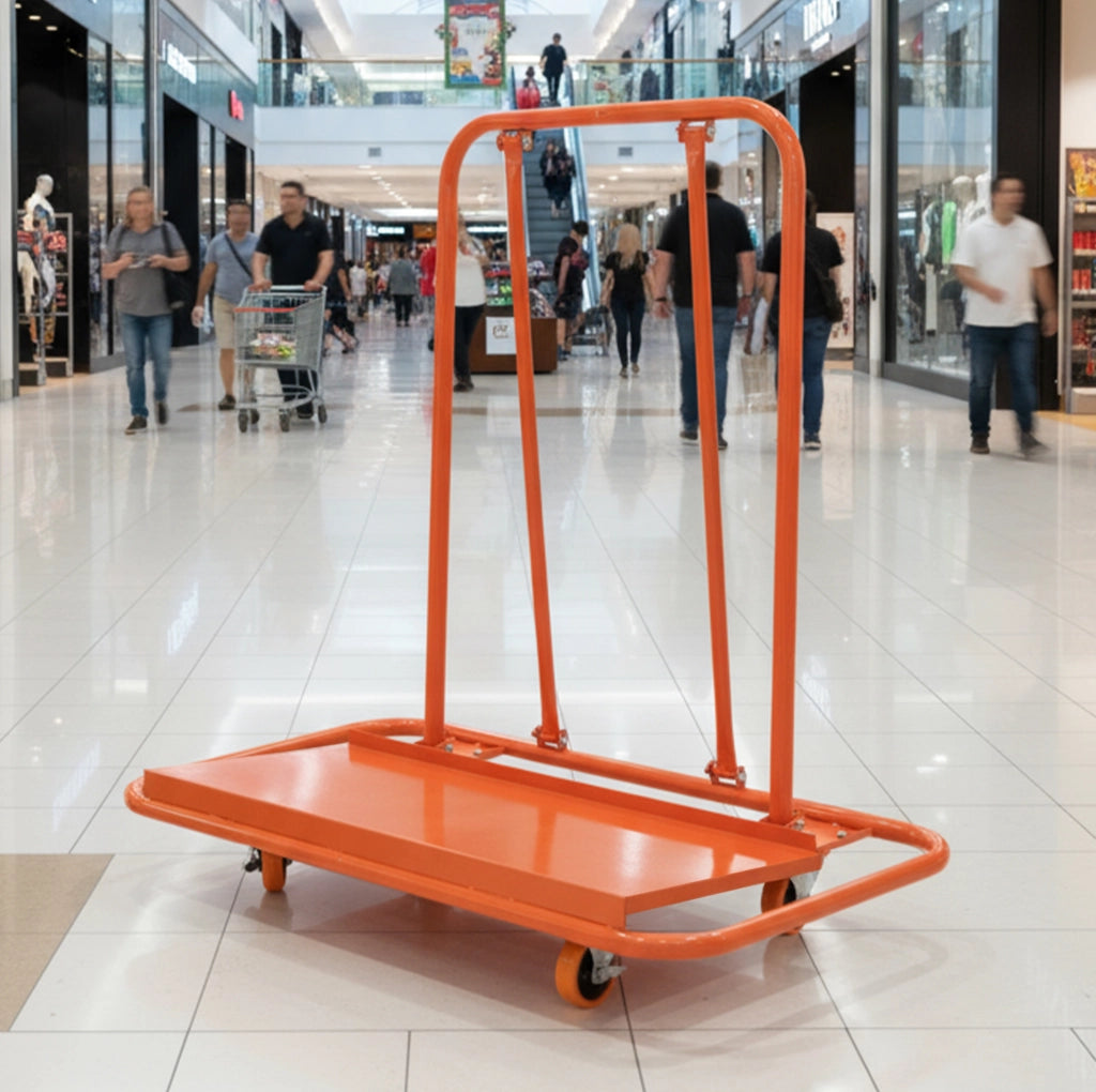Carrello portapannelli 116x57x114 cm in acciaio arancione, 1000 kg –