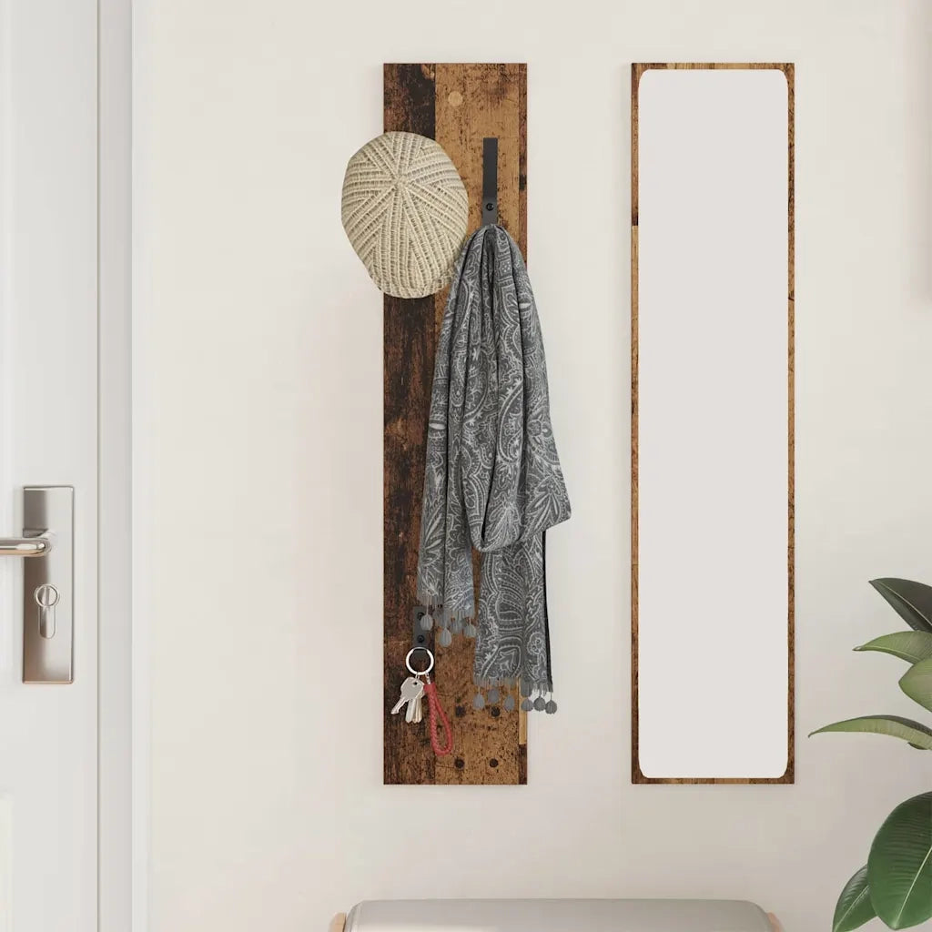 Appendiabiti a muro Legno vecchio 20 x 1,5 x 100 cm CFW9928723