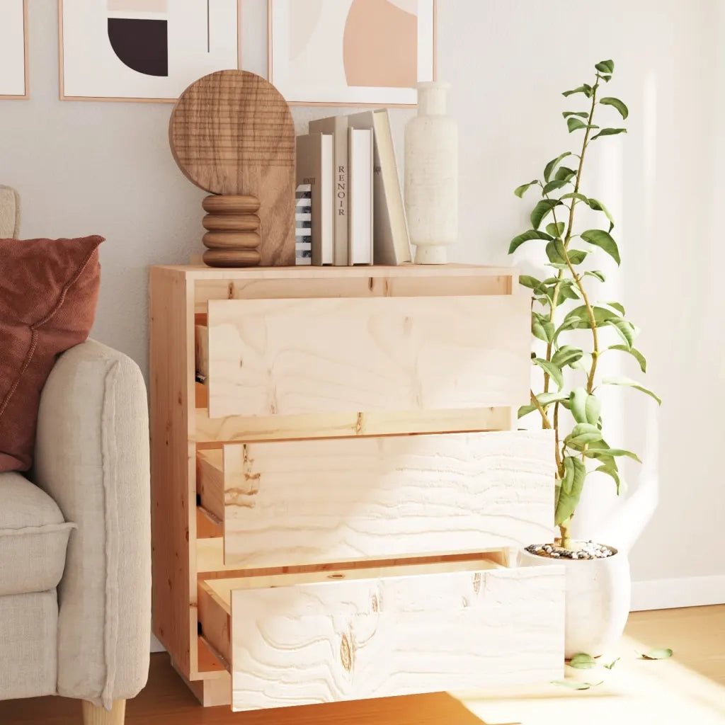 Credenza 60x34x75 cm in Legno Massello di Pino 813360