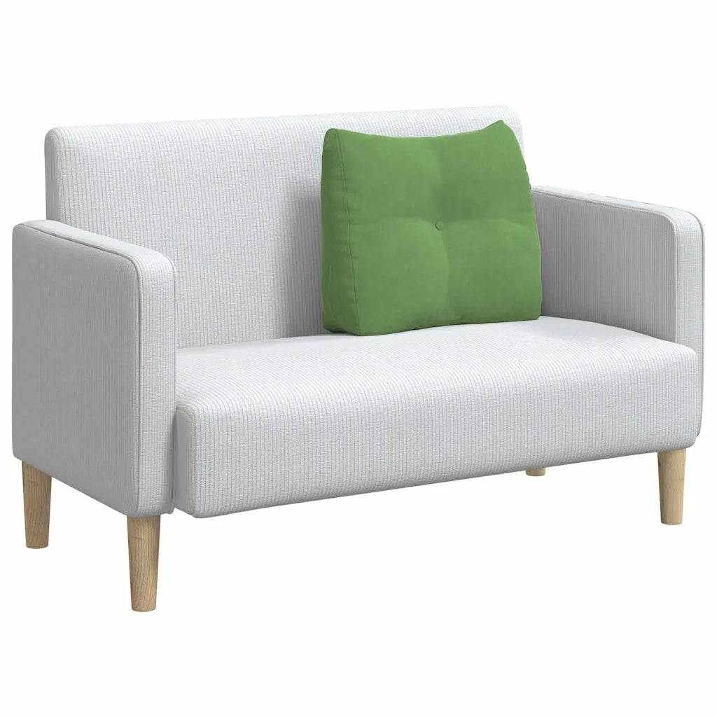 Cuscino per Schiena | Cuscino dorsale Verde chiaro 60 x 24 x 50 cm Velluto