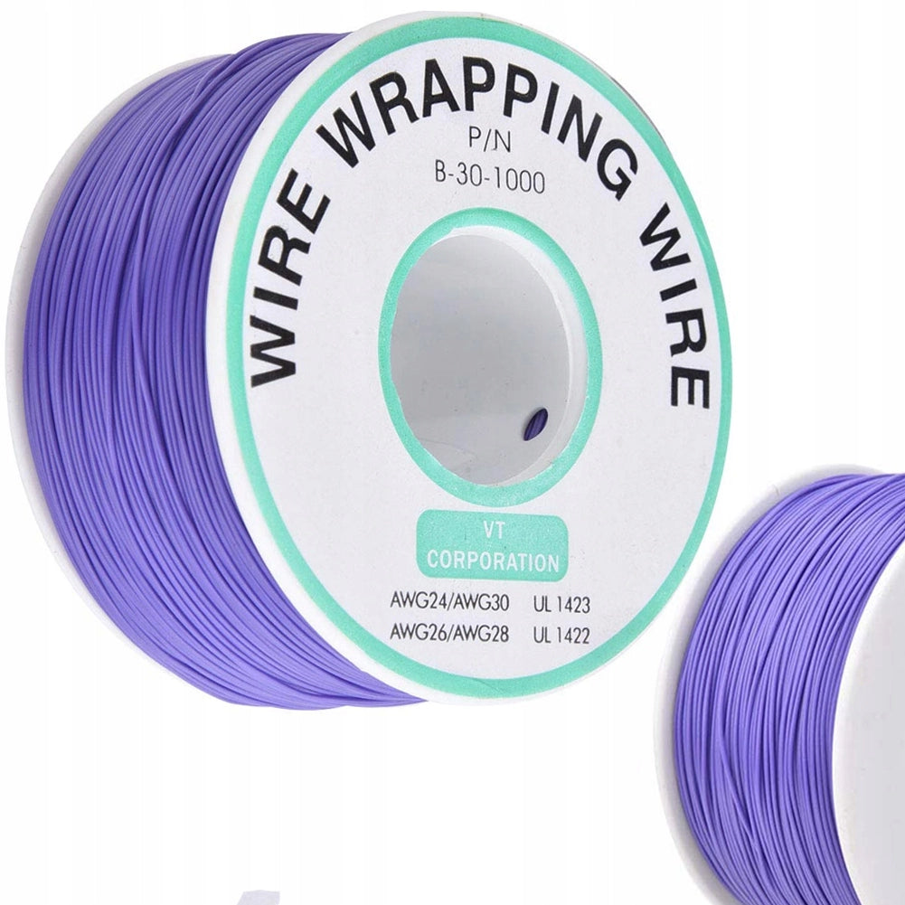 Cavo Kynar AWG 0.25mm Viola 200m – Filo di Rame Stagnato | Ø 0,60 mm, 300V, Fino a 105°C
