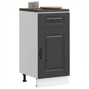 vidaXL Base da Cucina Kalmar Nero in Legno Multistrato