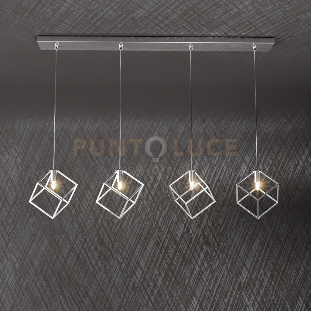 FRAME SOSPENSIONE RETTANGOLARE 4 LUCI 1125-S4 R