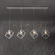 FRAME SOSPENSIONE RETTANGOLARE 4 LUCI 1125-S4 R