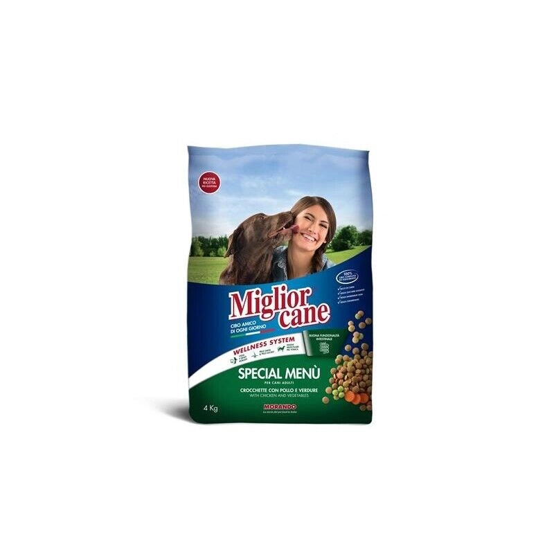 MIGLIOR CANE CROCCHETTE SPECIAL MENU CON POLLO E VERDURE 4 KG