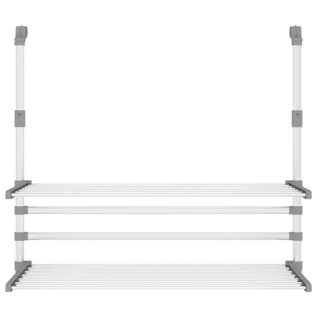 Stendino per Balcone 89x25x(60-95) cm in Alluminiocod mxl 119128