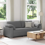 Divano 3-Persone Grigio scuro 220 cm Tessuto 4105238
