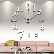 Orologio da parete DIY, orologi da parete con adesivi 3D visivi. Design moderno orologi da parete in acrilico adatti per la decorazione domestica, ristoranti, uffici e hotel. Zaffiro.