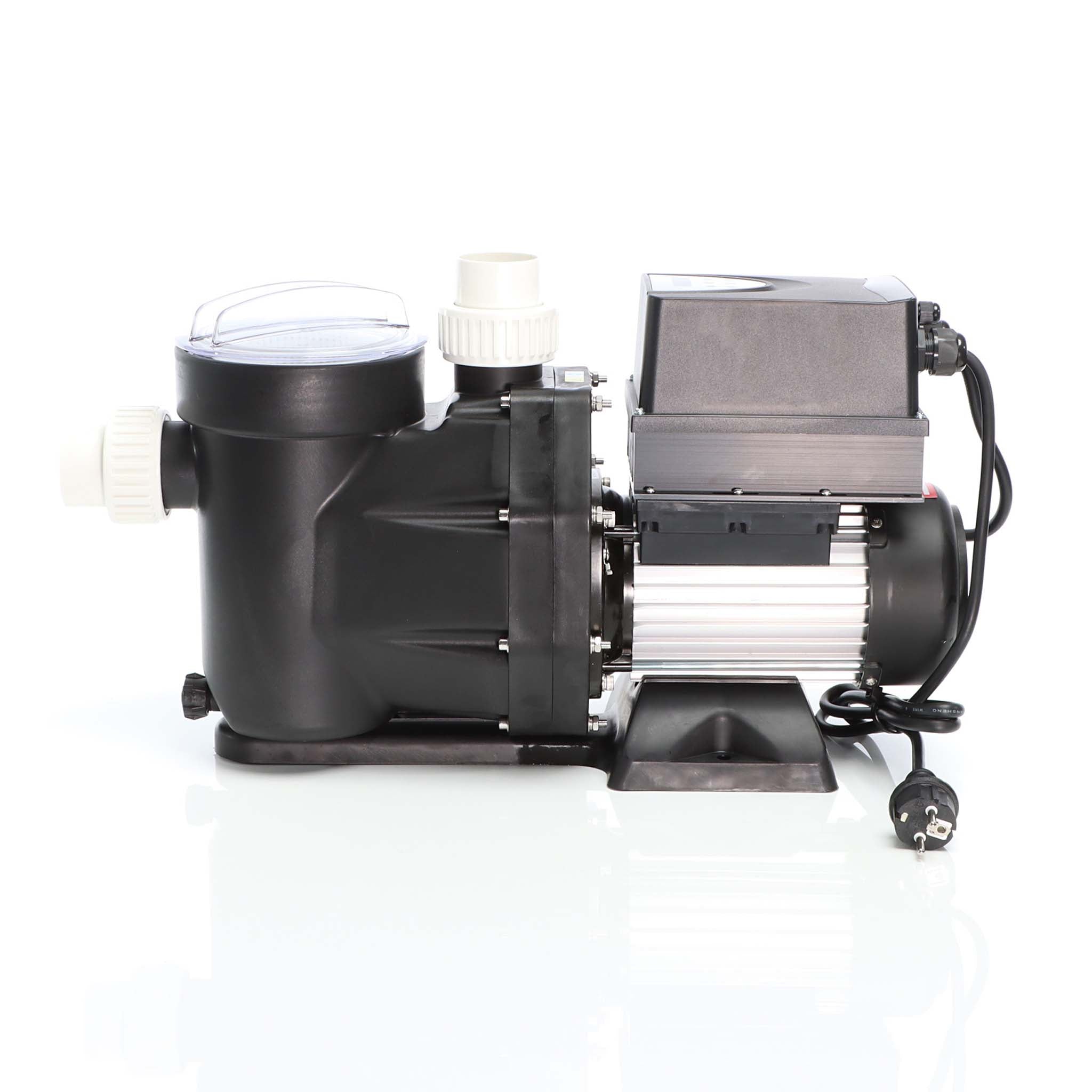 Pompa piscina per ricircolo con velocità regolabile 1100W 27000l/h 18m Pompa di circolazione