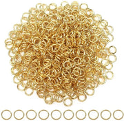 Anelli di connessione in acciaio inossidabile da 4 mm - 500 pezzi - con confezione trasparente per l'archiviazione