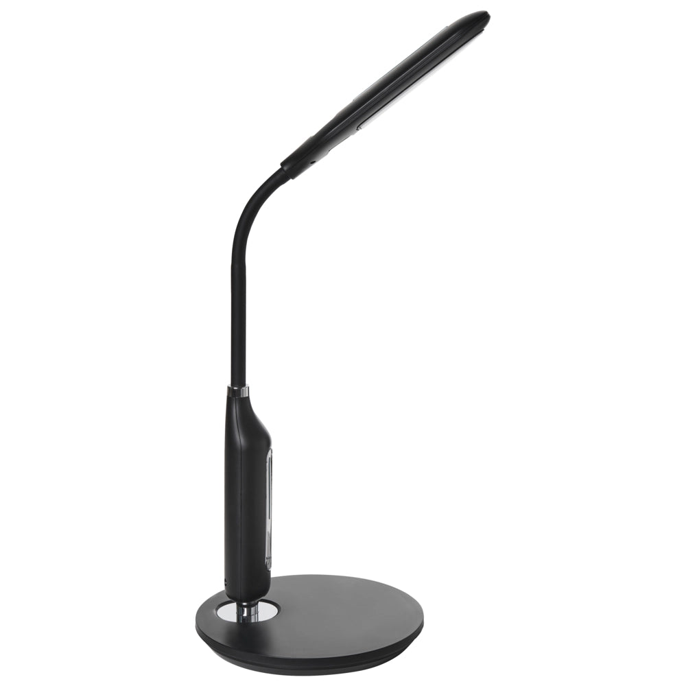 Lampada da ufficio LED nera materiale sintetico braccio regolabile 38 cm soggiorno ufficio cameretta