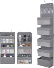 Organizzatore appeso con grucce rimovibili 5 cassette e 4 ganci - stendino per porte e finestre per camera da letto, cameretta 150 x