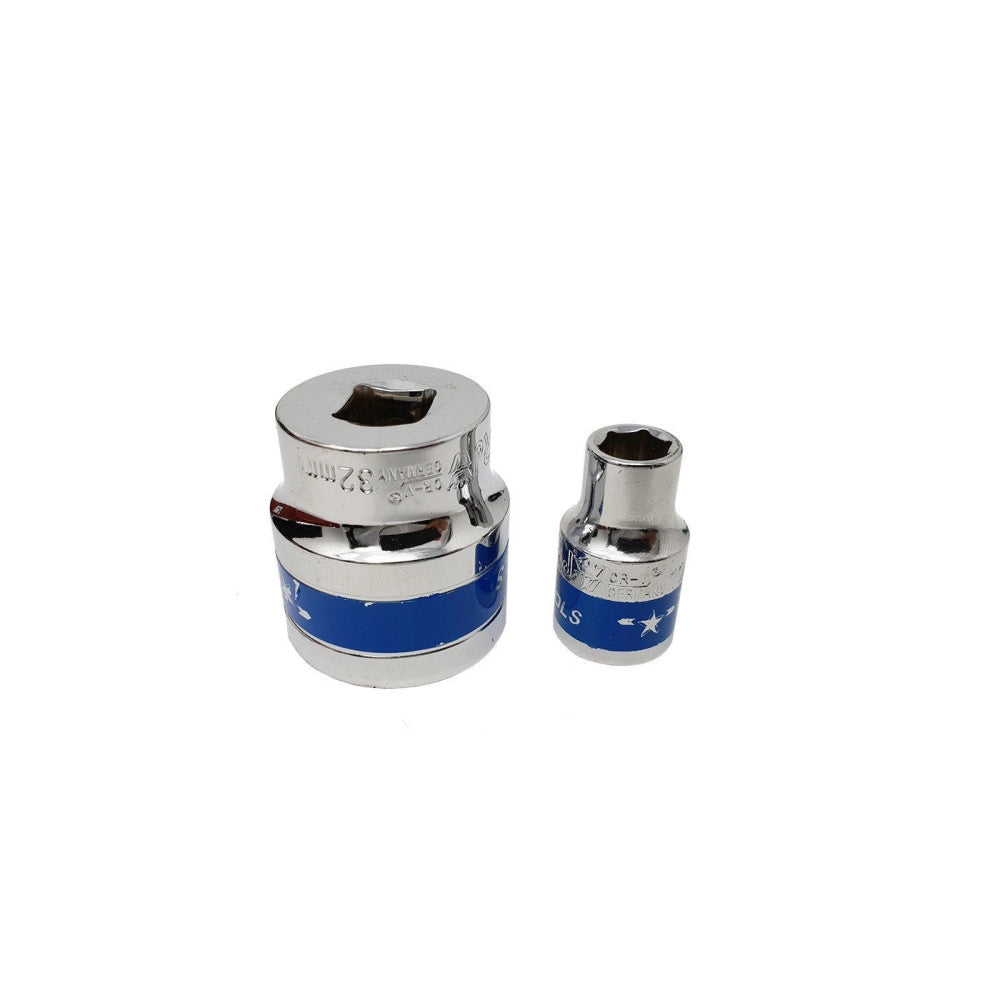 Trade Shop - Set 25 Pezzi Chiavi A Bussola Con Cricchetto Socket 1/2" Accessori -