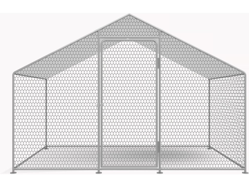 Recinto per galline 6 m² rete metallica 2 x 3 x 2 M acciaio zincato