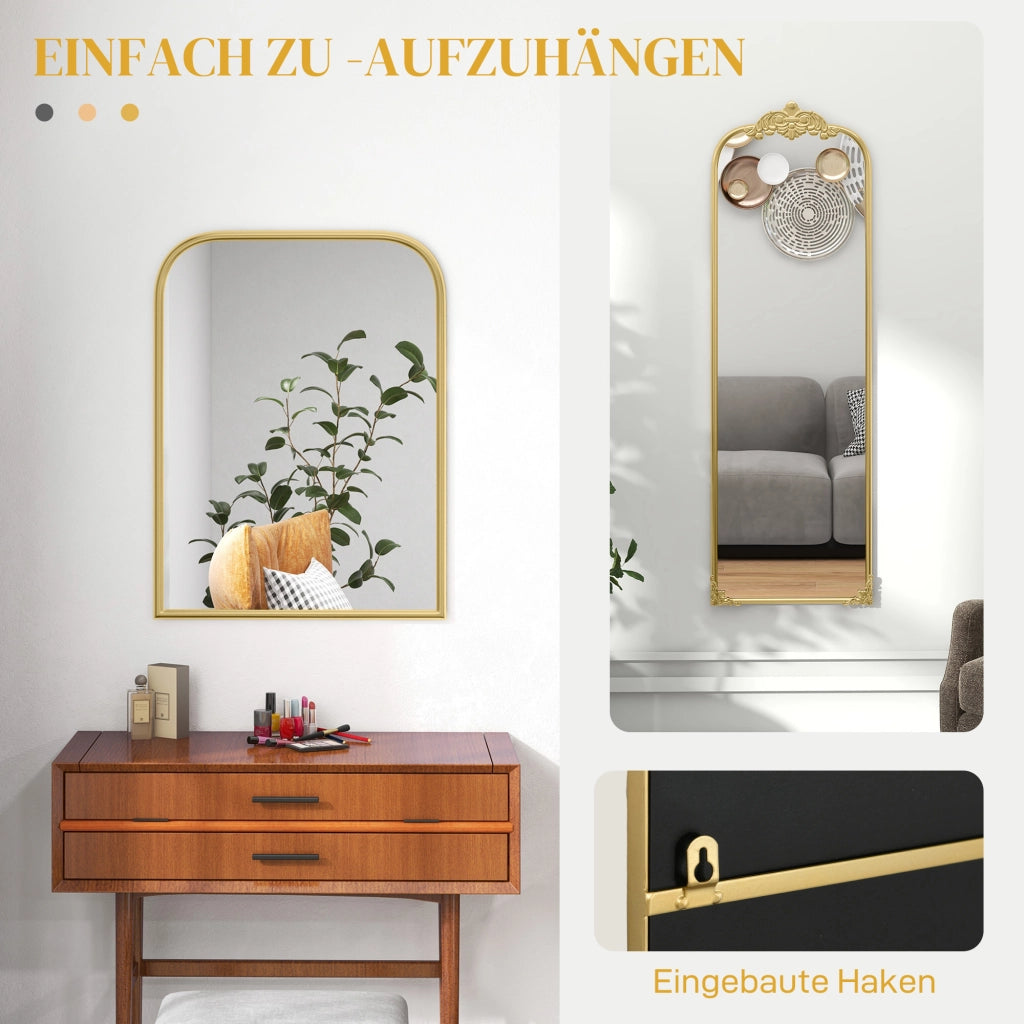 Specchio da parete ¨C zephmum ¨C oro 60x3x87 cm