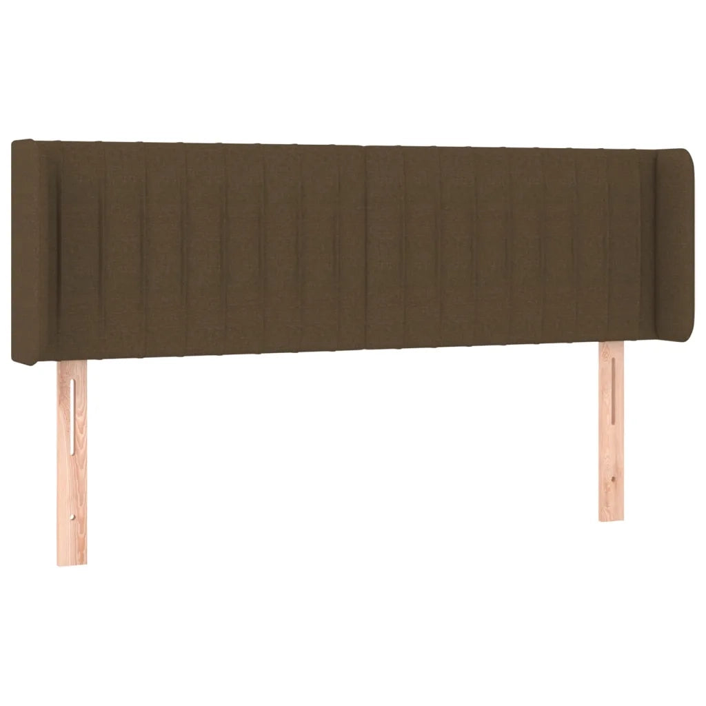 Testiera ad Orecchio Marrone Scuro 147x16x78/88 cm in Tessuto cod mxl 39934