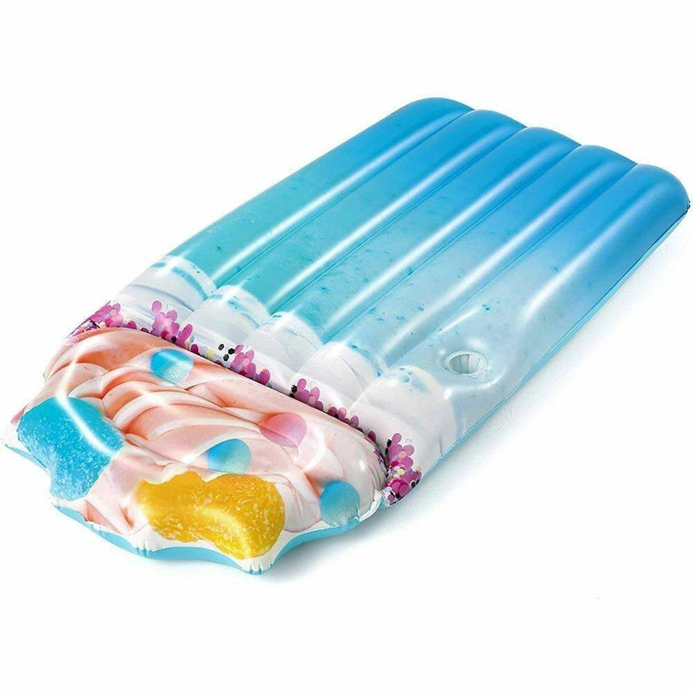 Trade Shop - Materassino Gonfiabile Stampa Realistica Frappe Mare Piscina 170x90cm Bestway -