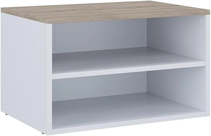 Credenza Betti, Antracite/Sonoma, 60 x 36 cm con porte, adatto per la conservazione in soggiorno o in camera da letto