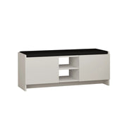 Scarpiera in legno "Zulla" - 110 x 37 x 43 cm - Bianco