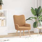 Poltrona Rilassante Beige in Tessuto Curly Simile Lana