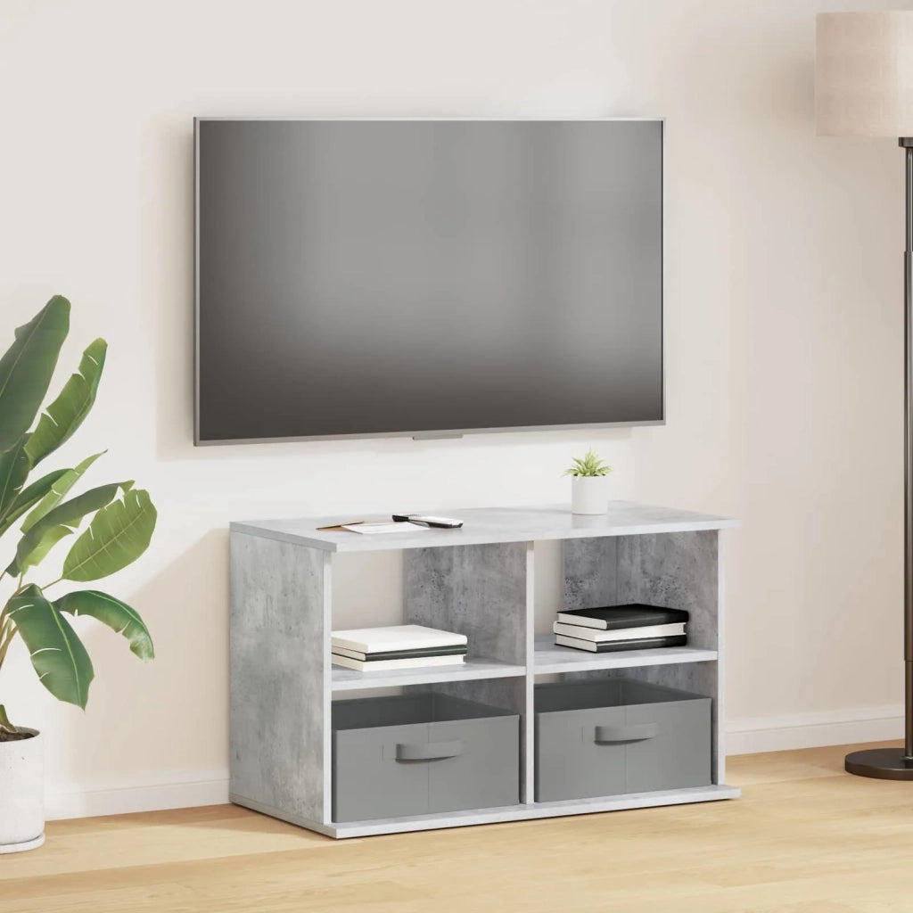 Supporto TV con cassetto Grigio cemento 79 x 40 x 48 cm 8000463