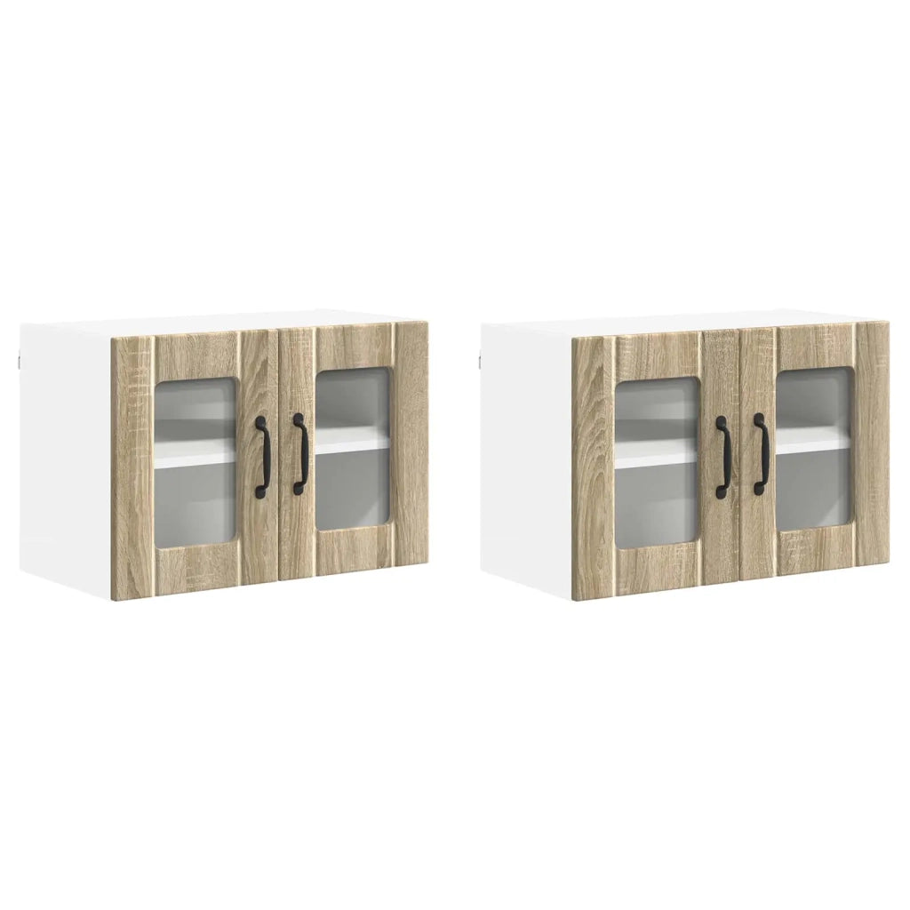 Mobile da cucina 2 pz-Set di 2 Armadio da cucina Rovere Sonoma 60 x 31 x 40 cm 929367