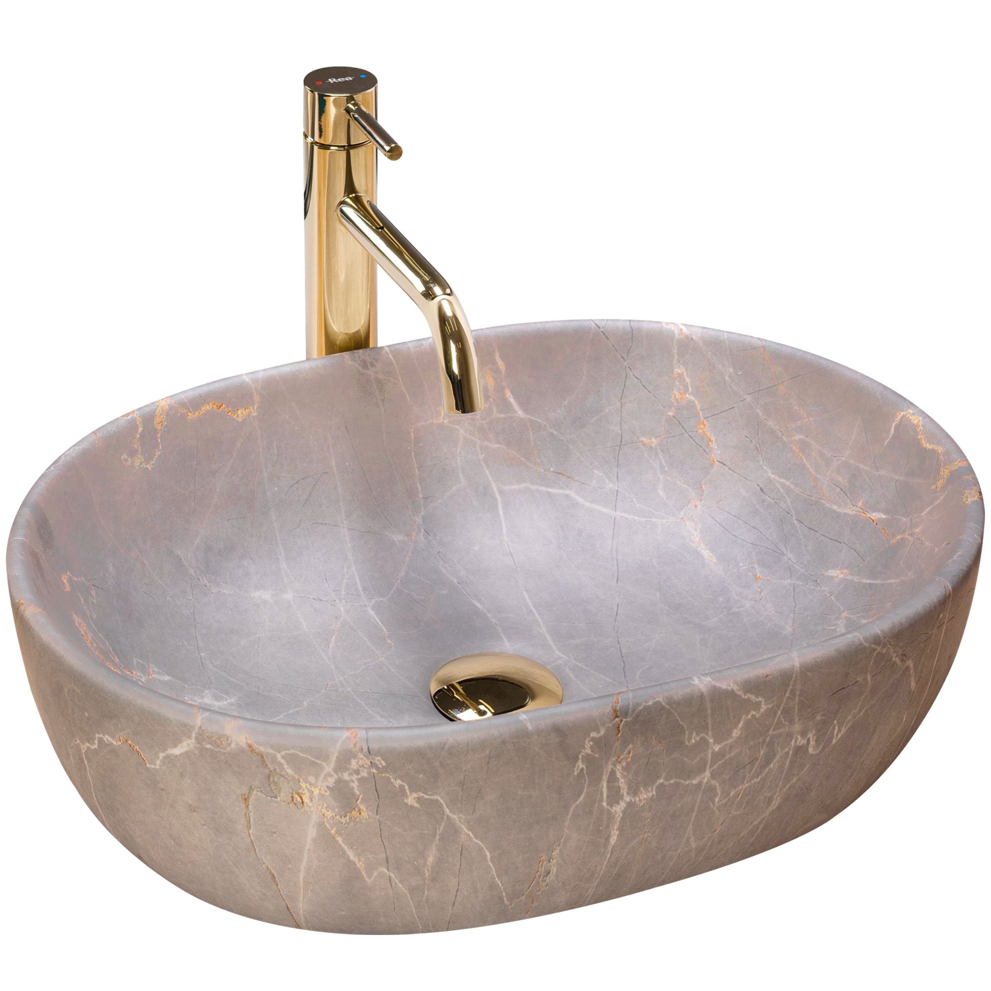 Lavabo Da Appoggio Rea Lara Beige