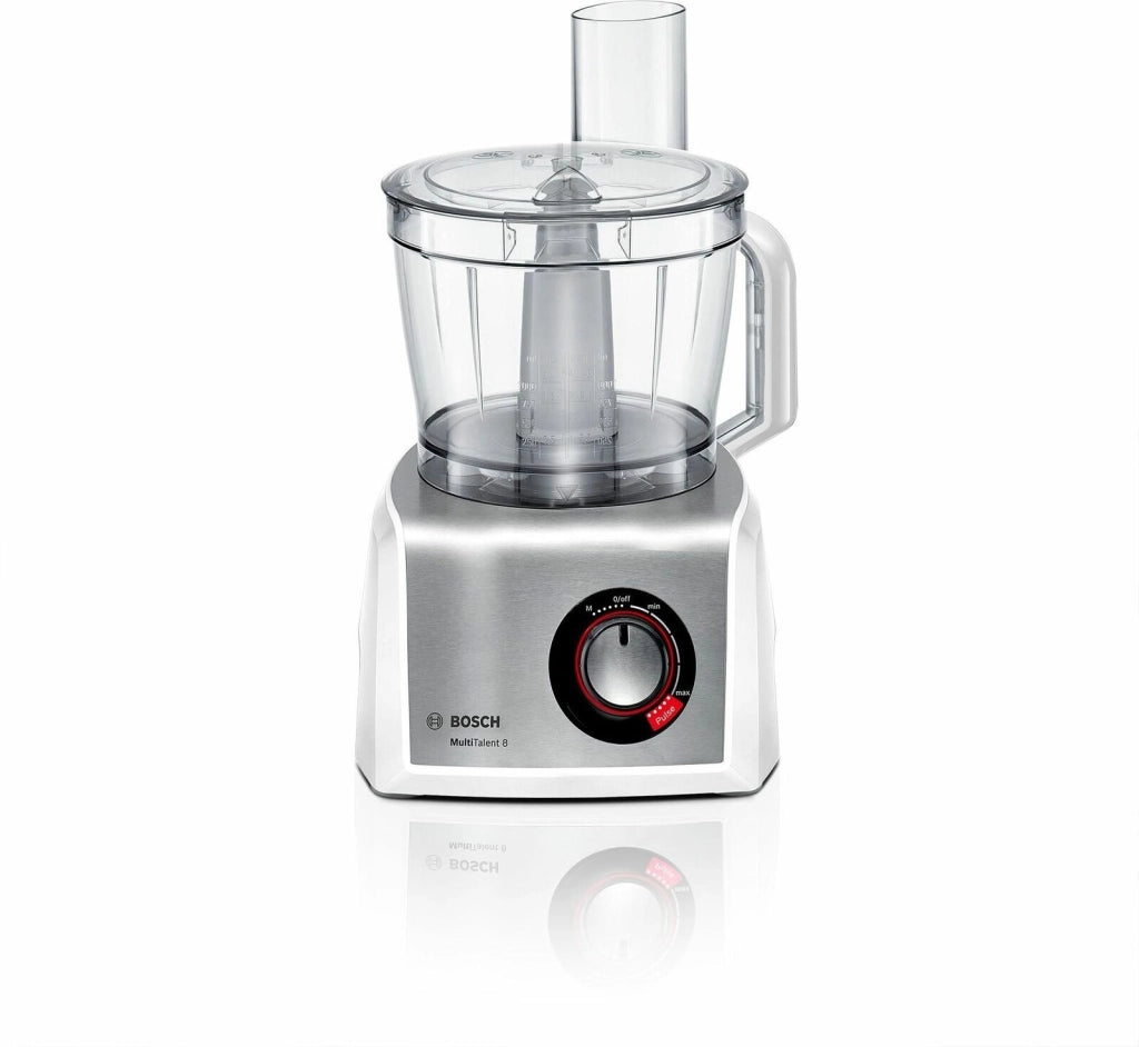 Bosch MC812S814 Food processor MultiTalent 8 1250 W Bianco, Inox spazzolato