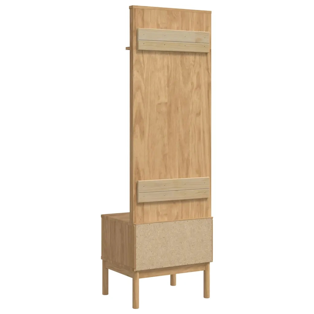 Armadio per corridoio FLORO Marrone cerato 50 x 40 x 158 cm