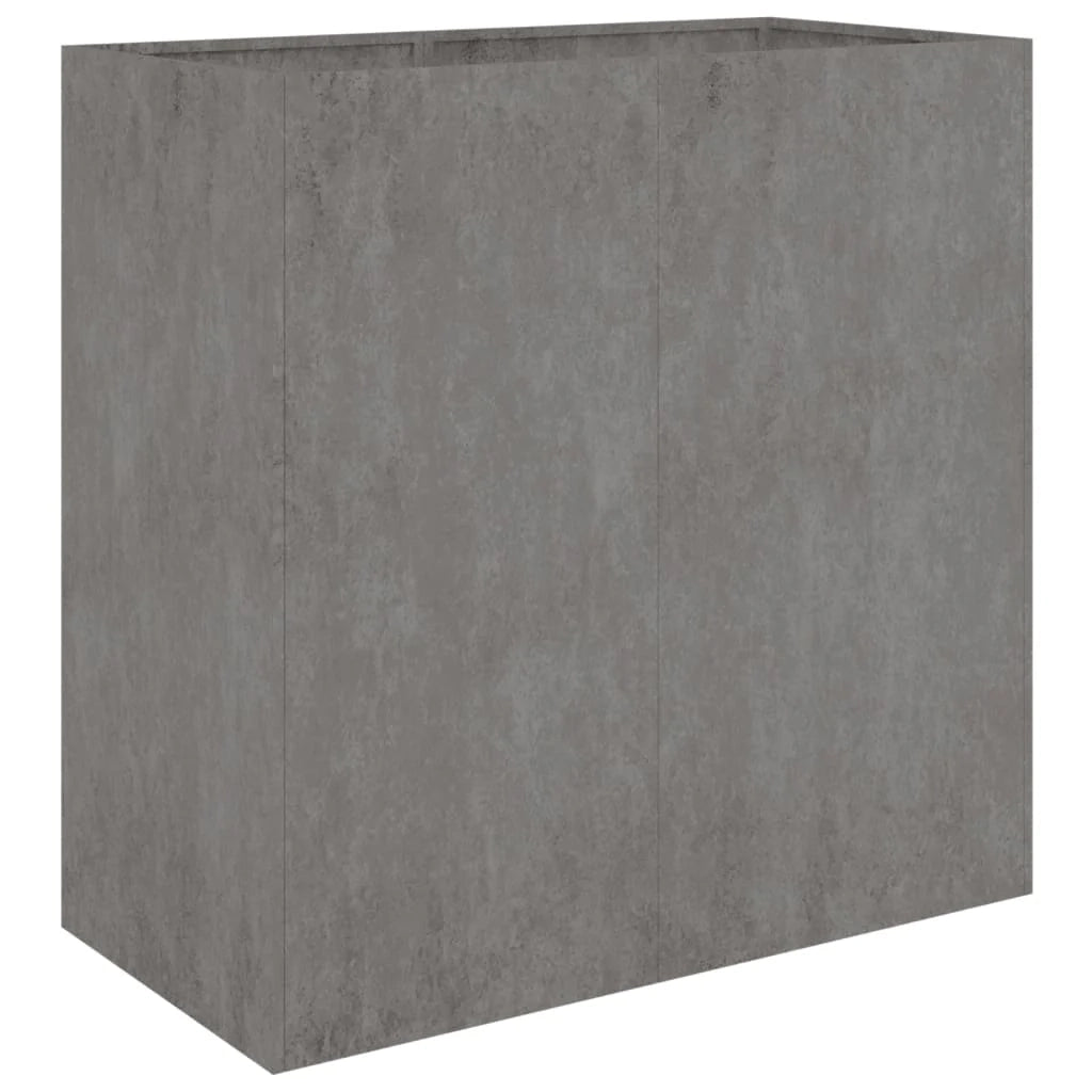 Portavaso per fioriera aiuola rialzata piante fiori terrazzo giardino 80 x 40 x 80 cm acciaio corten marrone 02_0037874