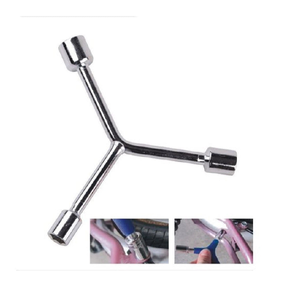 Trade Shop - Chiave Poligonale Grande Tipo Y Con Bussole 8-10-12mm Per Bici Ferramenta 91596 -