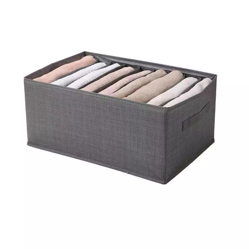 Trade Shop - Organizer Salvaspazio Per Armadi Scatola Pieghevole 9 Scomparti 36x20x25cm 87402 -