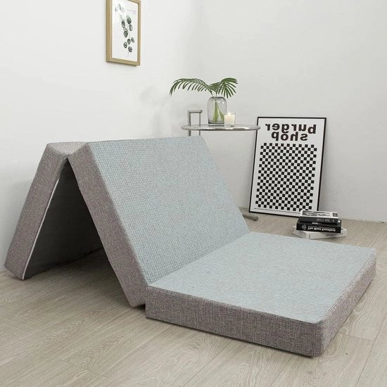 Matras a Telaio Triplie - 15 cm Schiuma di Gomma - Opovolabile - Matrimoniale - Copertura Lavabile - 135 x 190 x 15 cm Matras Opovolabile