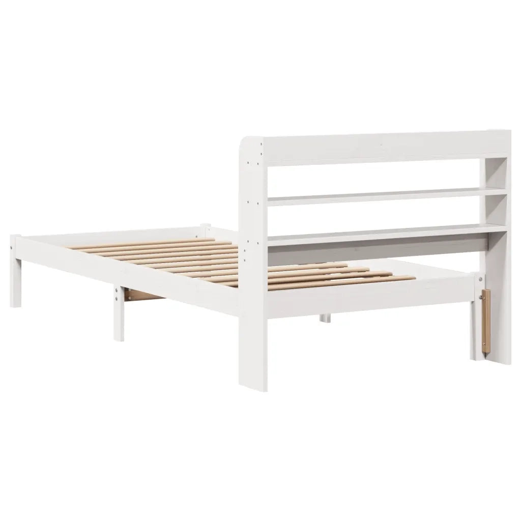 Letto senza Materasso Bianco 90x200 cm Legno Massello di Pino 3306536