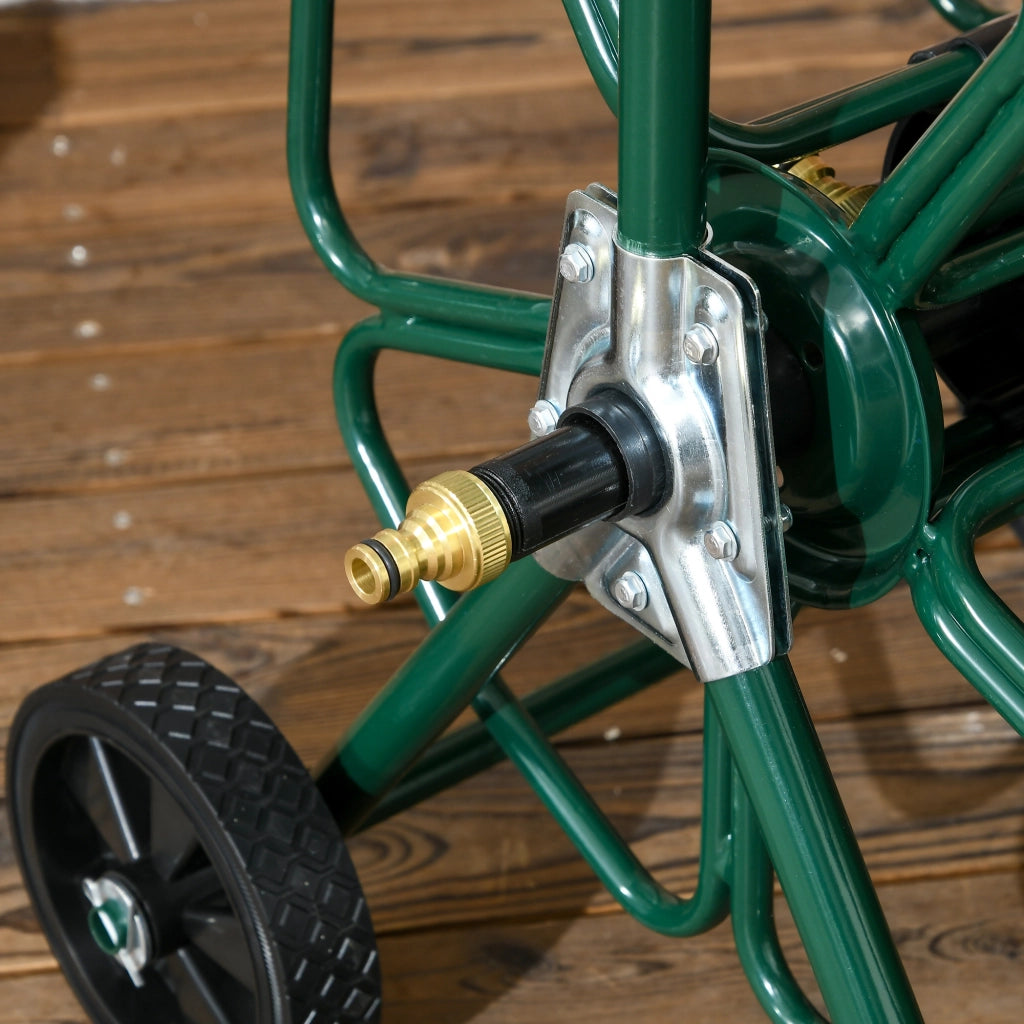 Carrello Avvolgitubo da Giardino ¨C zephmum ¨C Verde 30m ? 16mm Metallo