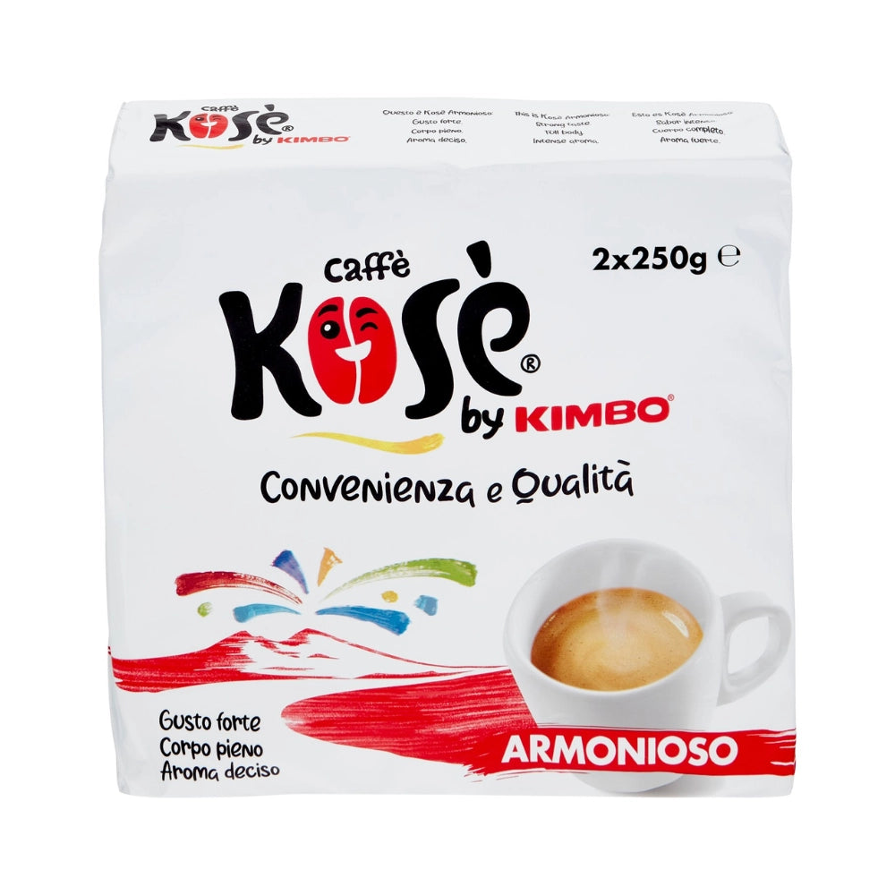 Kose by kimbo armonioso caffe macinato 12 confezioni da 250 grammi