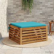 Cuscino per Sedia in Unico Pezzo SOEST 100% Poliestere Turchese 944639