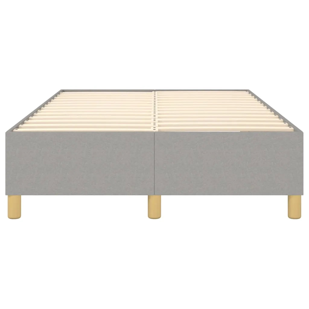 Struttura Letto a Rete a Molle-Giroletto Grigio Chiaro 120x200 cm Tessuto 801331