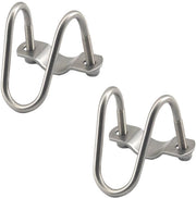 Clip U-vormico in Acciaio Inossidabile - 2 Pezzi - Facile da Installare - Adatto per Interno/Esterno - Resistente alla Corrosione - Clip per Tubo
