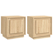 Set di 2 Comodini | Armadio da Notte | Mobiletto da notte Rovere Sonoma 44x35x45 cm in Legno Multistrato