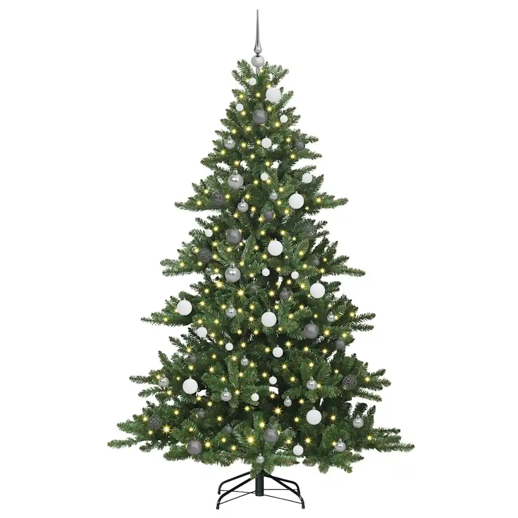Albero di Natale Artificiale con Rami Pieghevoli Verde 210 cm 3397678